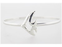 Angelfish Sterling Silver Bangle Bracelet