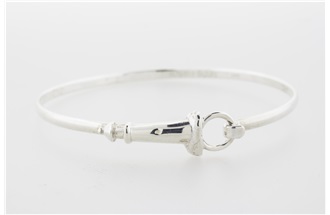 Lighthouse Sterling Silver Bangle Bracelet