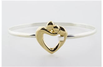 Mother & Child Vermeil Bangle Bracelet